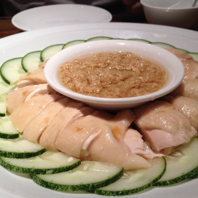 sinful sinful chicken oil & ginger sauce ($15.90++)
