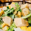 Grilled chicken Cesar salad at Pando Cafe.