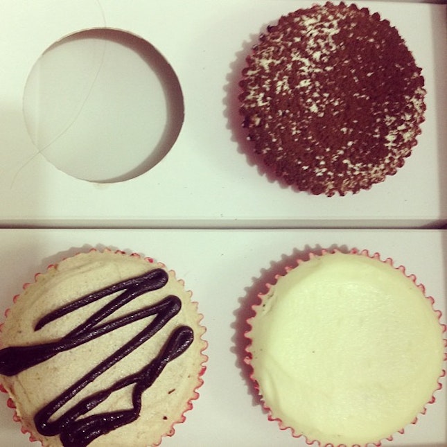One down, three more to go #cupcake from jonathan's cakes and pastries #instafood #yummy #burpple #dessert