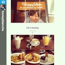 #Repost from @honeyblanche with @repostapp
#laterepost
--- #breakfast 😃 with @hazelbeverly08