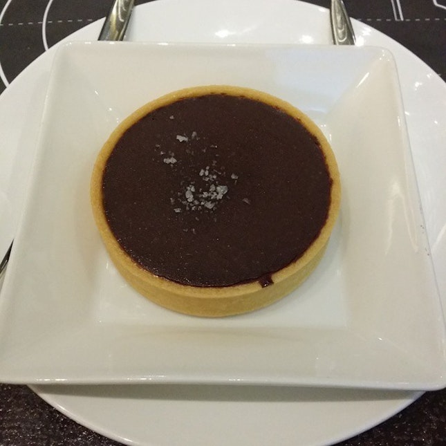 Chocolate Caramel Tart #tablemanners #dessert #foodporn #burpple #chocolate #caramel #tart #atasfood #datenight #sgfood