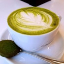 My way of relaxing, enjoying a cup of Matcha Soy Latte in a nice cafe!