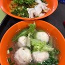 Minced Meat Fishballs Mee With Fish Dumplings