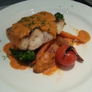 Oven Baked Seabass With Vine Riped Tomato Cream