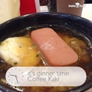 Taken my $6.90 Noodle Soup Set comes with drink, ice Milo as my #dinner….