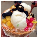 best coconut ice cream from street vendors of Phuket at Bazaan Night Market!