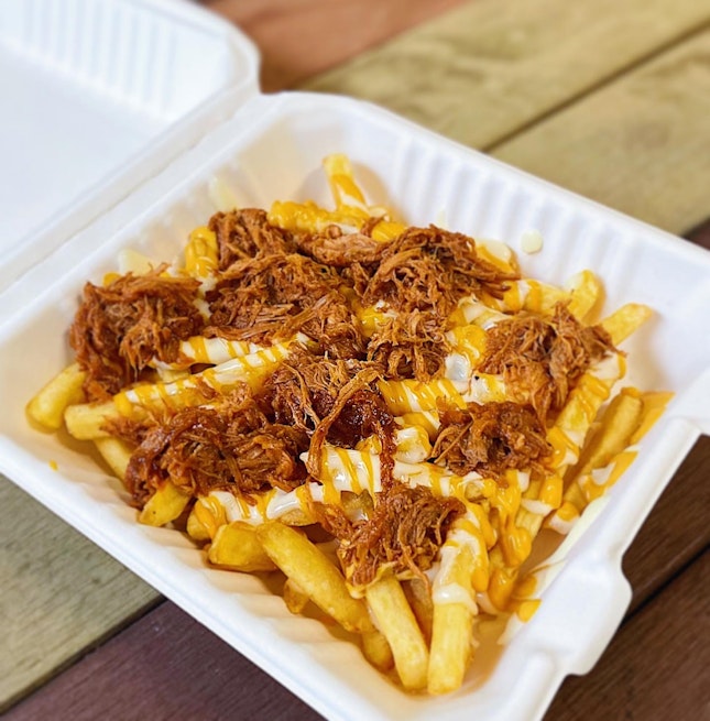 Pulled Pork Cheese Fries ($5.50).