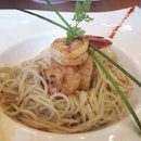 #seafood #aglioolio  #aglio #olio #prawn #scallop #pasta #spaghetti #lunch #westernfood #western #food #singapore