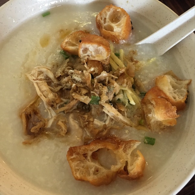 Chicken Congee With Youtiao