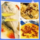 Steam Teochew Fish, Chap Chai & Steam Egg With Century And Salted Egg