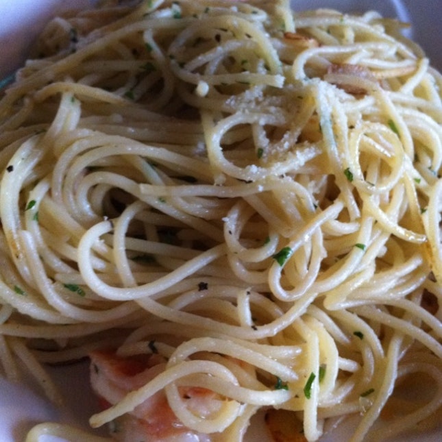 Fresh Seaprawns Spaghetti